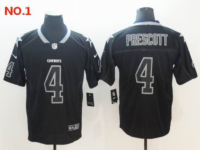 Men's Dallas Cowboys #4 Dak Prescott Jerseys NO.1;